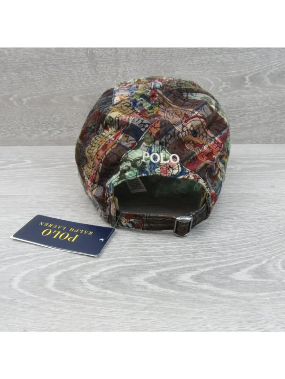 Polo Ralph Lauren Pony Logo Patchwork Madras Ball Cap Adjustable Strap NEW